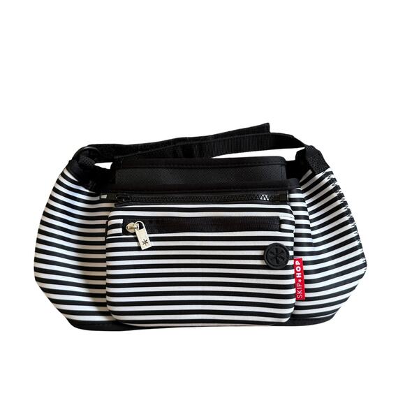 Skip Hop Grab & Go Stroller Organizer Black and White Stripe  Baby Accessory - Picture 1 of 4